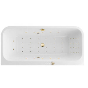 Изображение товара Ванна гидромассажная Excellent Arana Nano 180 x 85 см, белый/золото, WAEX.ARA18.NANO.GL