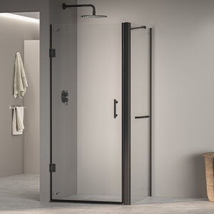 Изображение товара Душевой уголок RGW Passage PA-36-1B (PA-06B+Z-060-2B+держ) 410836170-014, 70 х 100 см, стекло прозрачное, профиль черный