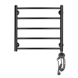 Изображение товара Полотенцесушитель электрический Domoterm Калипсо П5, ширина 50 см, высота 50 см, ТЭН справа/слева, с таймером, черный матовый, Калипсо П5 500х500 ЧРН ER /Калипсо П5 500х500 ЧРН EL