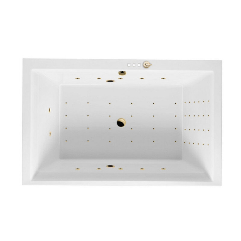 Изображение товара Гидромассажная ванна Excellent Crown Lux Nano 190x120 см с гидромассажем и хромотерапией