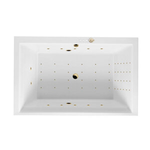 Изображение товара Ванна гидромассажная Excellent Crown Lux Nano 190 x 120 см, цвет белый/золото, WAEX.CRO19.NANO.GL