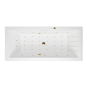 Изображение товара Ванна гидромассажная Excellent Heaven Slim Nano 180 x 80 см, цвет белый/золото, WAEX.HEV18S.NANO.GL