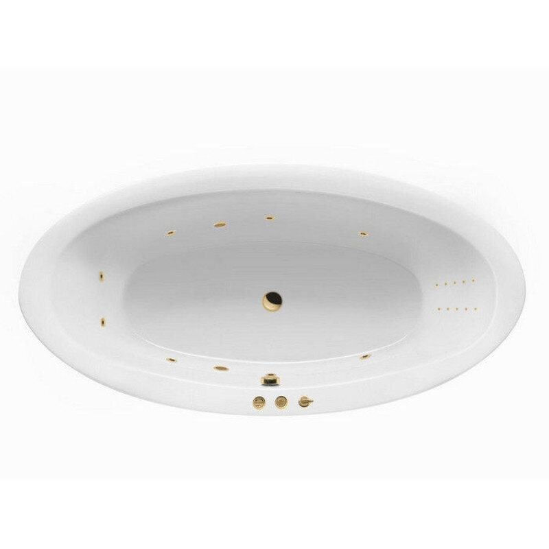 Изображение товара Ванна гидромассажная Excellent Lumina Smart Nano 190x95 см белый-золото