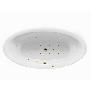 Изображение товара Ванна гидромассажная Excellent Lumina Ultra Nano 190 x 95 см, цвет белый/золото, WAEX.LUM19.ULTRANANO.GL