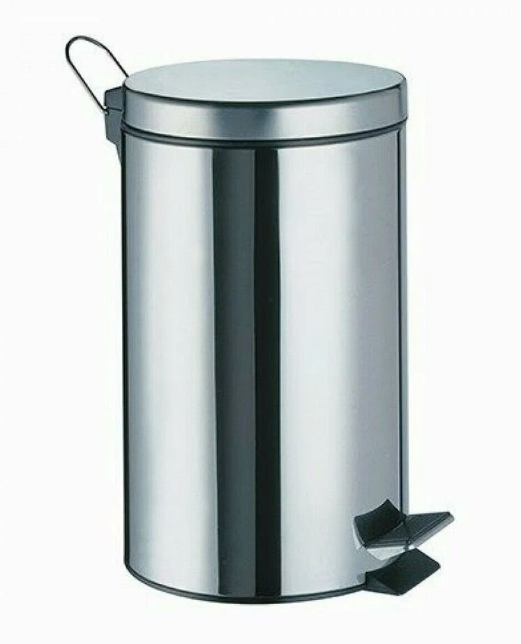 Изображение товара Ведро для мусора Rain Bowl H103 с педалью, нержавеющая сталь, 12 л