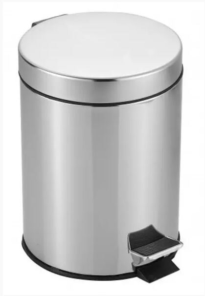 Изображение товара Ведро для мусора Rain Bowl 8л с педалью и микролифтом хром