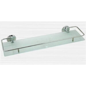 Изображение товара Стеклянная полка Rain Bowl Otel с ограничителем 60 см хром