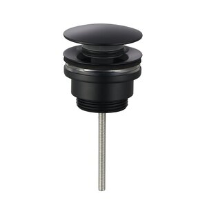Изображение товара Донный клапан Aquame для раковины, универсальный, клик-клак, цвет черный матовый, AQM7003MB