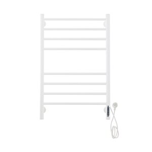 Изображение товара Полотенцесушитель электрический Domoterm Медея П8, ширина 50 см, высота 80 см, диммер справа, с терморегулятором, белый матовый, DMT Медея П8 500х800 БЕЛ EK R