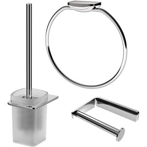 Изображение товара Набор аксессуаров Am.Pm Inspire V2.0, для зоны туалета, цвет хром, AK50T0803W