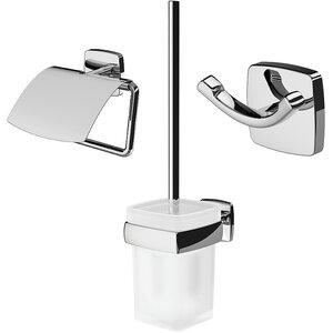 Изображение товара Набор аксессуаров Am.Pm Gem, для зоны туалета, цвет хром, AK90T1703W