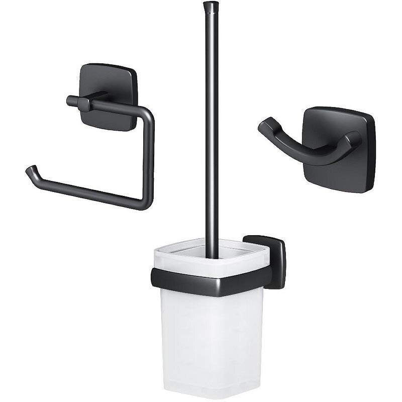 Изображение товара Набор аксессуаров Am.Pm Gem, для зоны туалета, цвет черный матовый, AK90T2003B