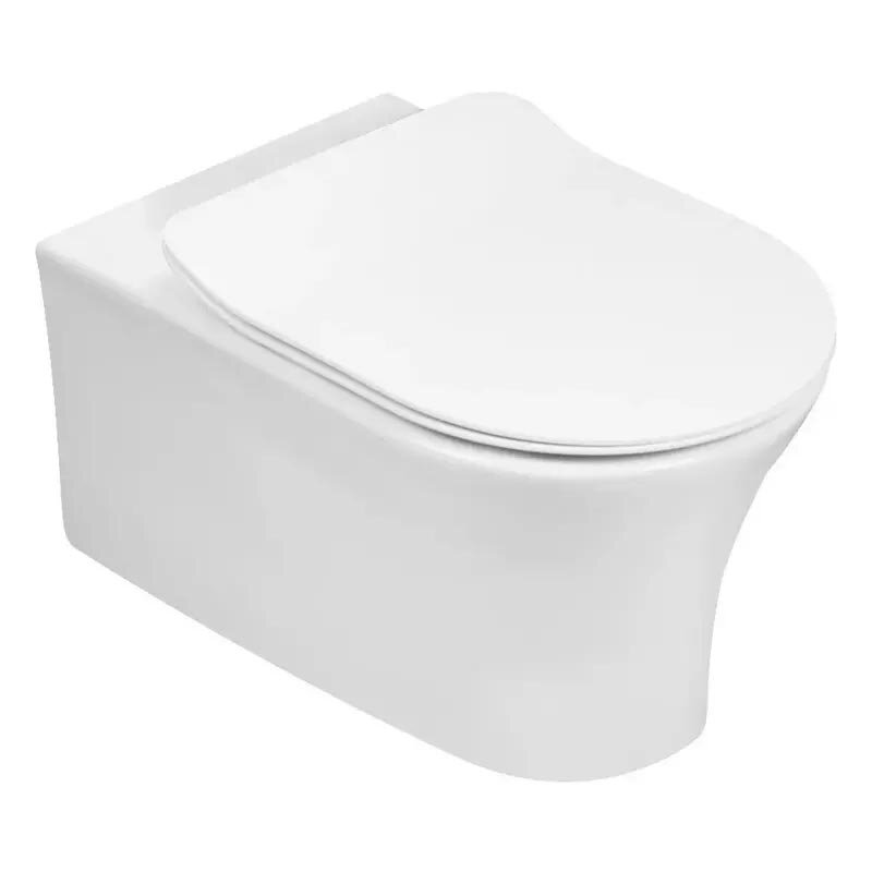 Изображение товара Подвесной безободковый унитаз Jacob Delafon Aleo с крышкой микролифт белый