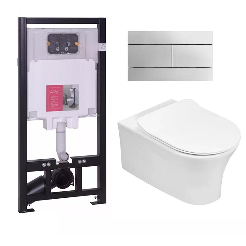 Изображение товара Инсталляция Jacob Delafon Aleo с унитазом и сиденьем с микролифтом