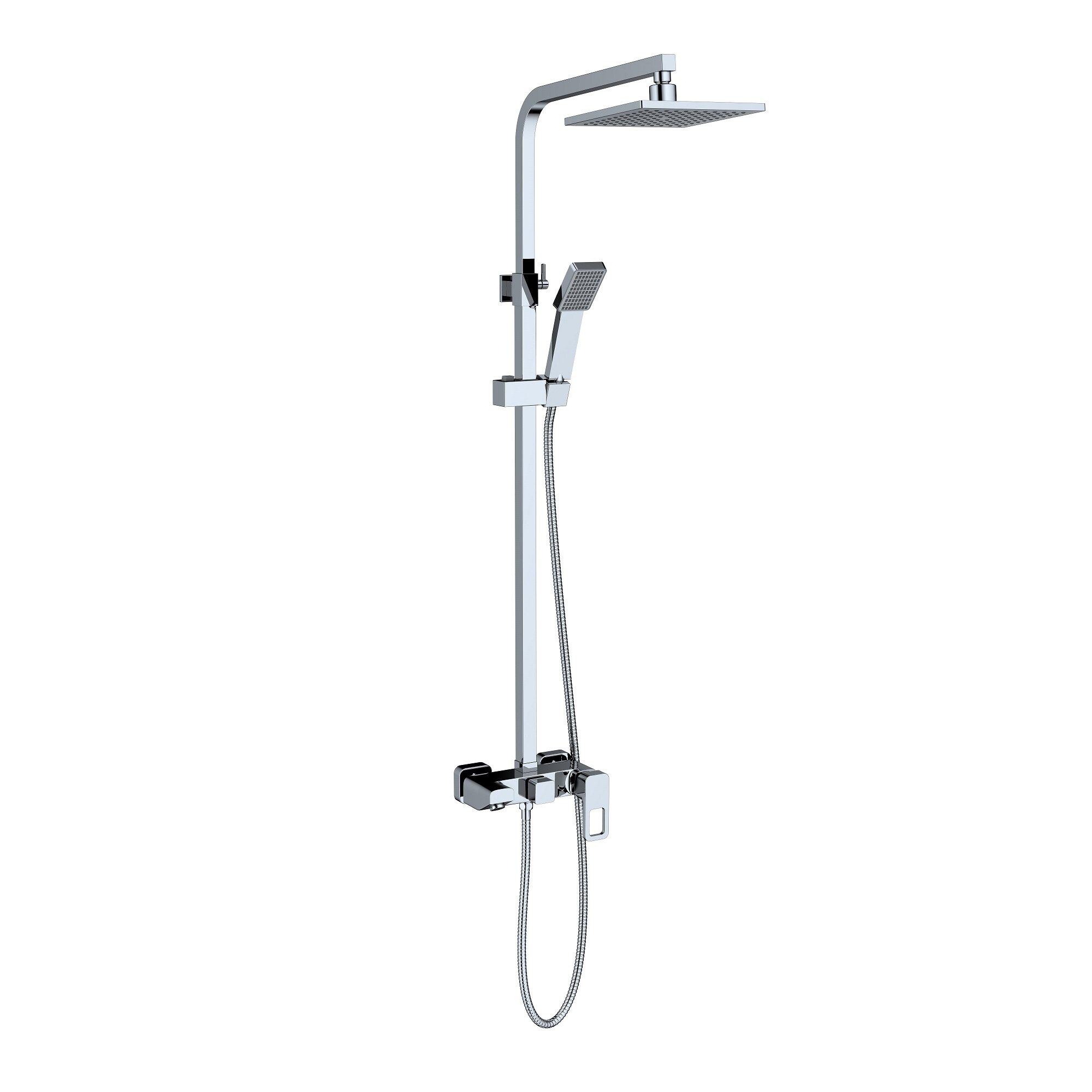 Изображение товара Современная душевая система Timo Sahara SX-1115 00 с тропическим душем и хромированным покрытием