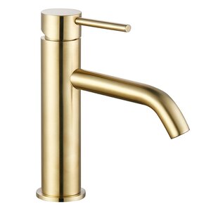 Изображение товара Смеситель Aquame Siena AQM6210BG, для раковины, цвет шлифованное золото