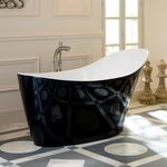 Ванна Victoria&Albert Amalfi AML-N-BK, 165 х 80 см, черная - фото 1