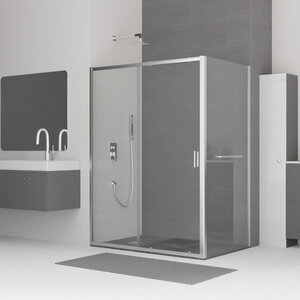 Изображение товара Душевой уголок RGW Classic CL-48-1 (CL-14+Z-060-1) 320948119-011, 110 х 90 см, стекло прозрачное, профиль хром