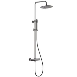 Изображение товара Душевая система Aquame, термостатическая, цвет оружейная сталь, AQM8006GM