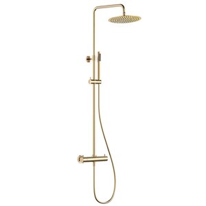 Изображение товара Душевая система Aquame, термостатическая, цвет глянцевое золото, AQM8006GG