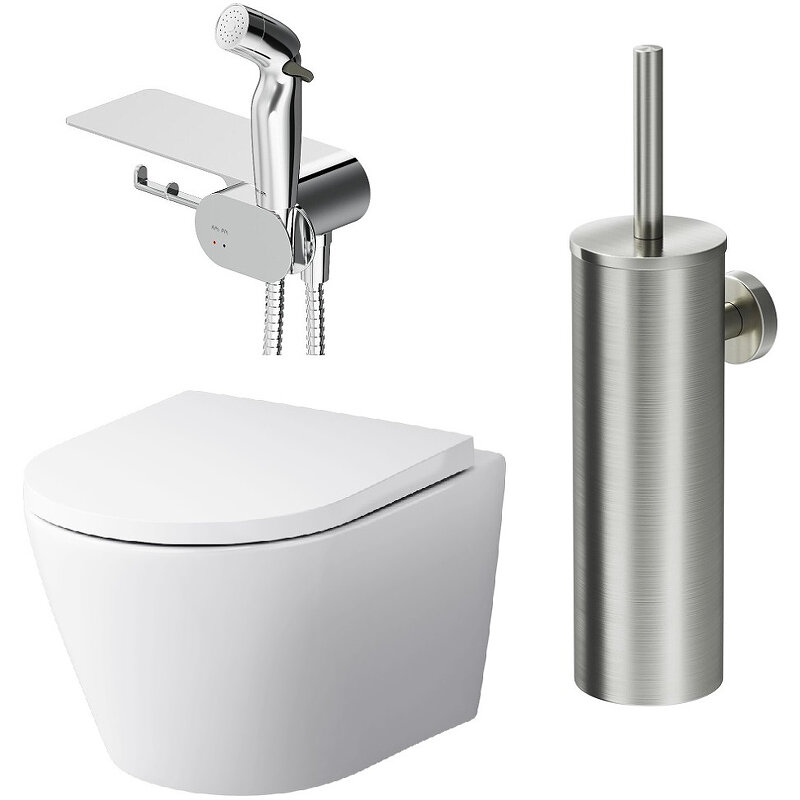 Изображение товара Комплект для ванной комнаты AM.PM Sense CK74H0403W белый с хромом