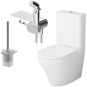 Изображение товара Комплект для ванной комнаты Am.Pm Inspire CK50C1704W, для зоны туалета, цвет белый/хром