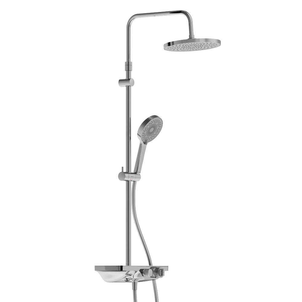 Изображение товара Душевая система Damixa Apollo термостатическая с хромированным покрытием