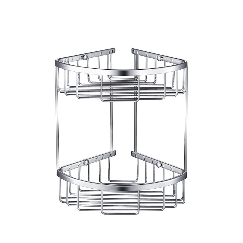 Изображение товара Полка двойная Timo Saona 13082/00 угловая хром латунь глянцевая 30.5 см