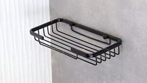 Изображение товара Полка-решетка Rain Bowl Cube 0034-7S, 23 см, черный матовый