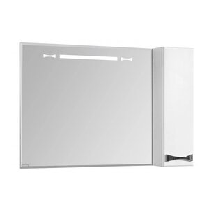 Изображение товара Зеркальный шкаф Aquaton Диор 100, 1A167902DR01R, правое белое