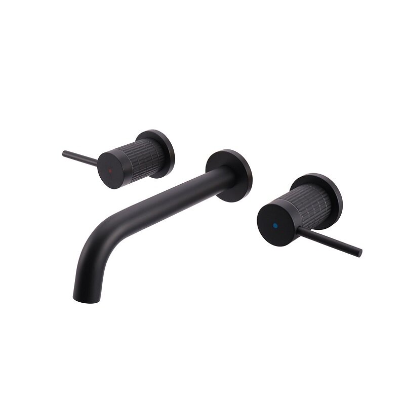 Изображение товара Смеситель Vincea Groove VBFW-4G1MB для раковины, встроенный, черный, Италия