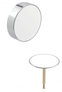 Изображение товара Декоративный комплект Geberit d52, для слива-перелива для ванн с поворотным механизмом, белый/глянцевый хром, 150.300.KJ.1