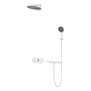 Изображение товара Душевая система Vincea Futura VSFW-2F12TMW, термостатическая, на 3 потребителя, цвет белый матовый