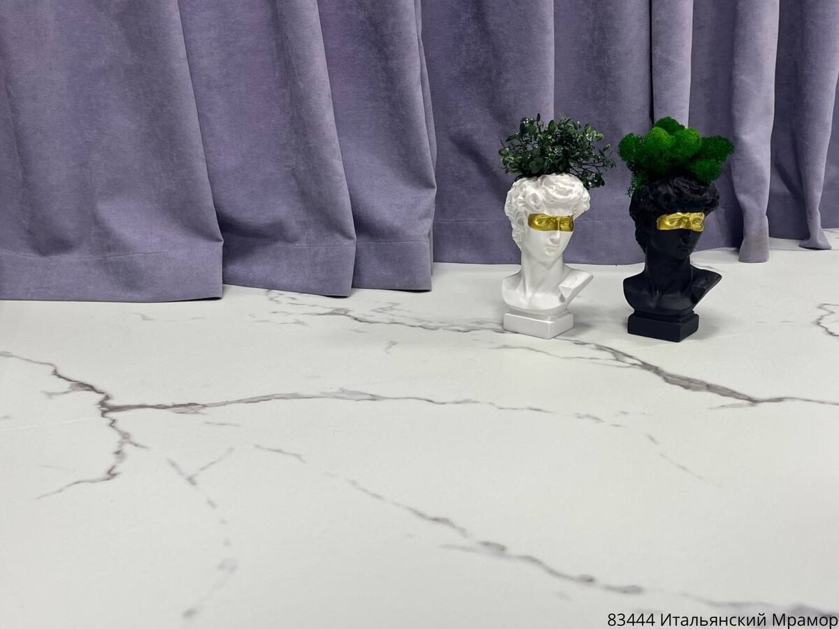 Изображение товара Виниловый ламинат Vinilam Ceramo Stone 83444 47 x 94 см, дизайн Итальянский Мрамор, замковый