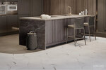 Виниловый ламинат Vinilam Ceramo Stone Итальянский Мрамор 83444, 47 x 94 см, интегрированная пробковая подложка, замковый - фото 1
