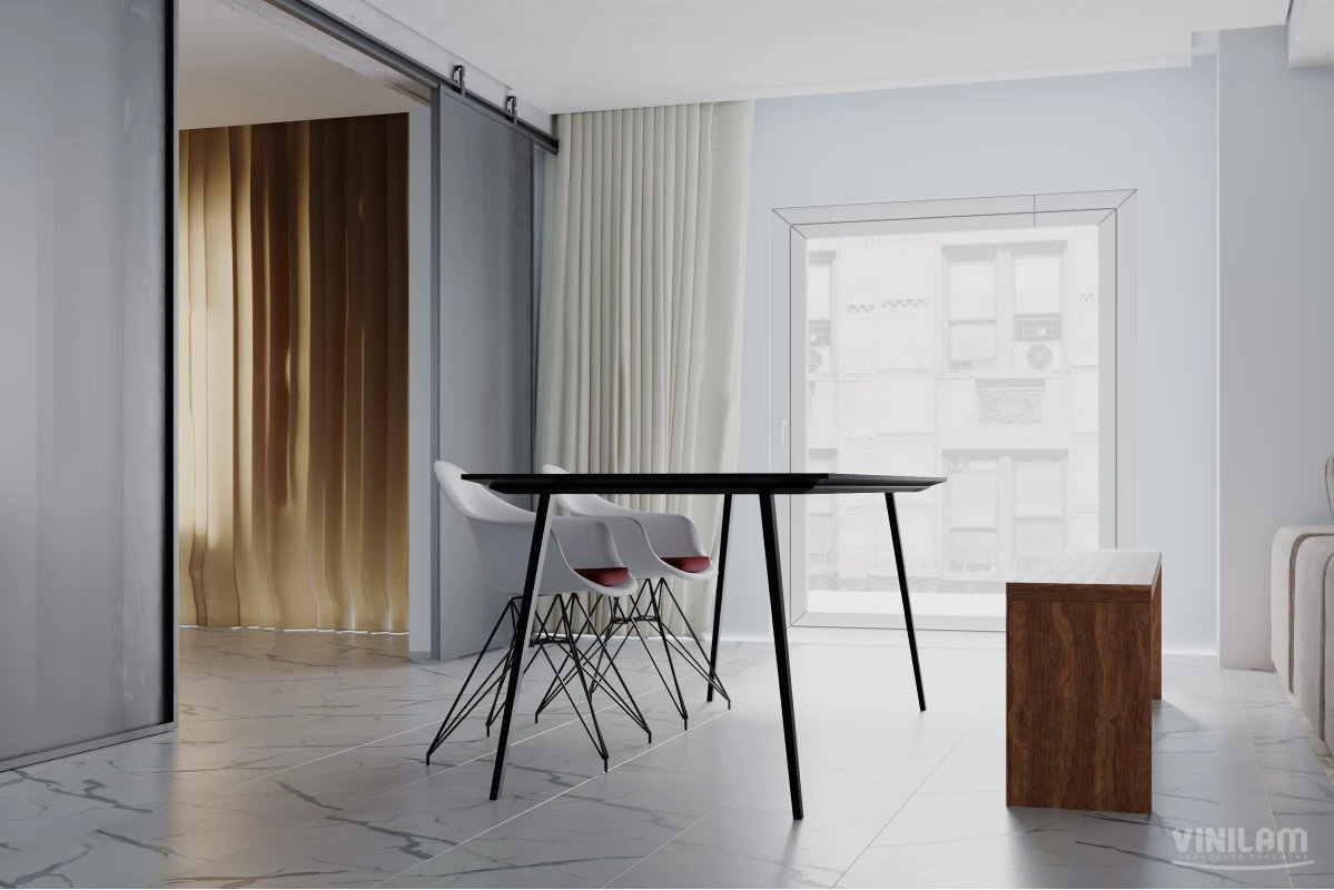 Изображение товара Виниловый ламинат Vinilam Ceramo Stone 87999 47x94 см мрамор замковый влагостойкий