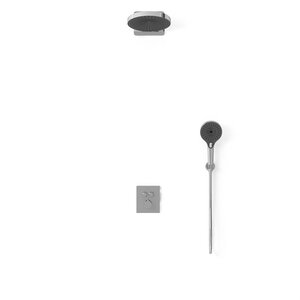 Изображение товара Душевая система Vincea Inspire VSFW-3I21T1CH, термостатическая, 2 потребителя, цвет хром