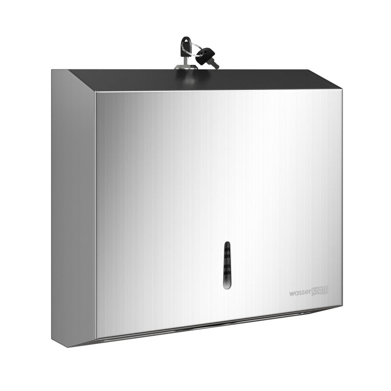 Изображение товара Диспенсер для бумажных полотенец WasserKRAFT Серия К, нержавеющая сталь, K-10091