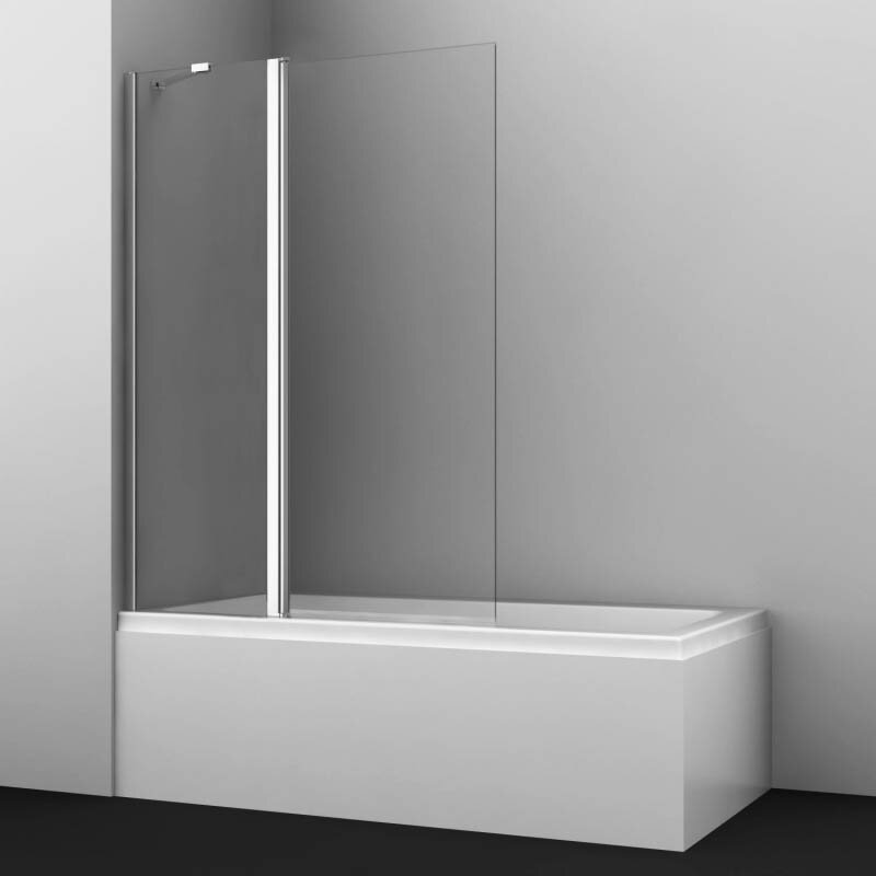 Изображение товара Стеклянная шторка на ванну WasserKraft Salm 27P, 110 х 140 см, распашная, стекло прозрачное, профиль хром, 27P02-110 Fixed Изображение товара Стеклянная шторка на ванну WasserKraft Salm 27P, 110 х 140 см, распашная, стекло прозрачное, профиль хром, 27P02-110 Fixed