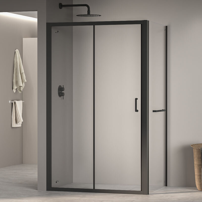 Изображение товара Душевой уголок RGW Passage PA-74-1B 150x90 см с раздвижными дверями и прозрачным стеклом