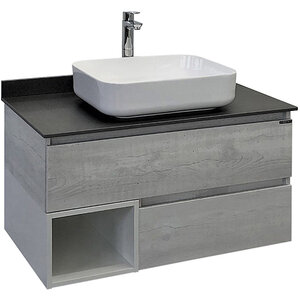 Изображение товара Тумба-умывальник с раковиной Comfortу Прага 90 см, подвесная, дуб белый