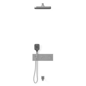 Изображение товара Душевая система Vincea, термостатическая, 3 потребителя, с изливом, цвет хром, VSFW-432T1CH