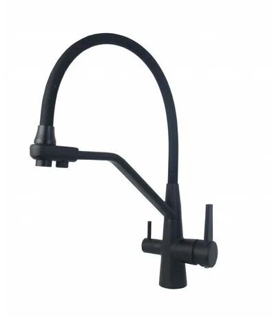 Изображение товара Смеситель Schein для кухни, гибкий излив, с подключением к фильтру, черный матовый, 8684-BP