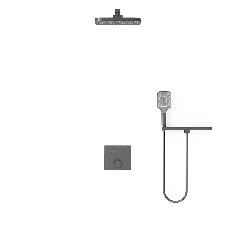 Изображение товара Душевая система Vincea, воронёная сталь, gunmetal, VSFW-4211RGM