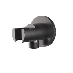 Изображение товара Шланговое подсоединение с держателем Vincea, воронёная сталь, gunmetal, VSC-31GM