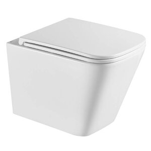 Изображение товара Подвесной безободковый унитаз Lemark Florex белый глянец, с сиденьем микролифт, смыв вихревой Торнадо 3.0, 9614001