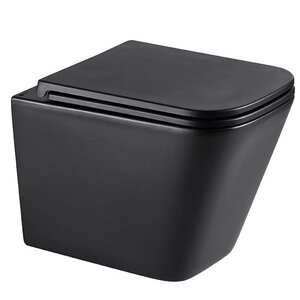 Изображение товара Подвесной безободковый унитаз Lemark Florex черный матовый