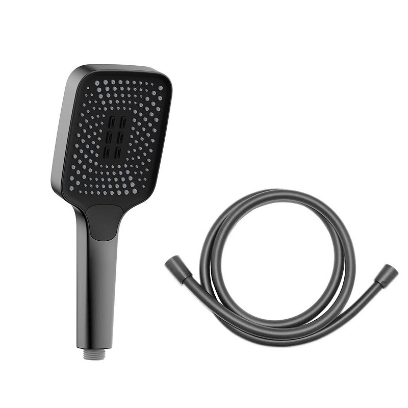 Изображение товара Душевой гарнитур Vincea, 3 режима струи, воронёная сталь, gunmetal, VSHN-41HGM