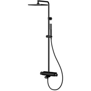 Изображение товара Душевая система Teska Mira, термостатическая, цвет черный матовый, DK 3680
