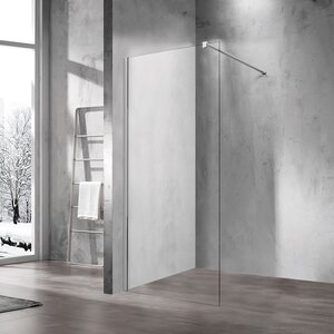 Изображение товара Душевая стенка Vincea Walk-In 70 см со свободным входом, стекло прозрачное, профиль хром, VSW-1H700CL